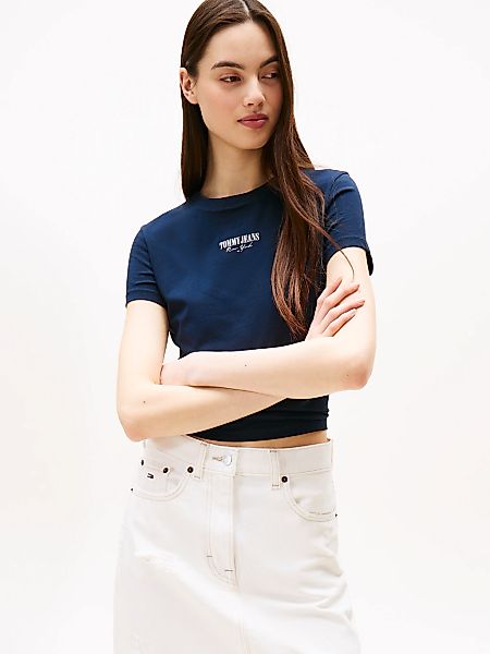 Tommy Jeans Kurzarmshirt "TJW SLIM ESSENTIAL LOGO2 TEE EXT" günstig online kaufen