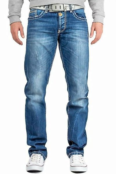 Cipo & Baxx 5-Pocket-Jeans Hose BA-C0688 W28/L30 (1-tlg) mit dicken Nähten günstig online kaufen