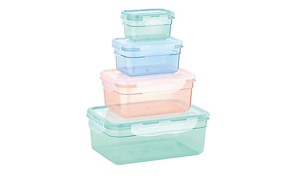 KHG Frischhaltedosen Set 4-teilig   ¦ mehrfarbig ¦ Kunststoff Küchenzubehör günstig online kaufen