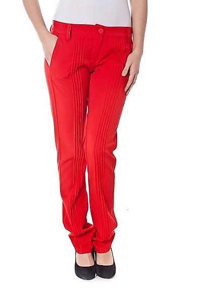 Denny Rose 5-Pocket-Hose Stylische Damenhose in Rot mit Taschen und Reißver günstig online kaufen