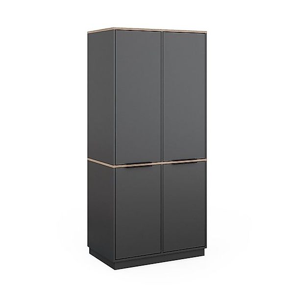 Vicco Kleiderschrank Betti, Anthrazit/Eiche, 82 x günstig online kaufen