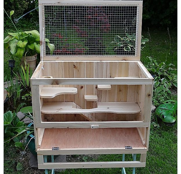 Feel2Home Kleintierkäfig Nagerkäfig Kleintierstall Mäusekäfig Holz versch. günstig online kaufen