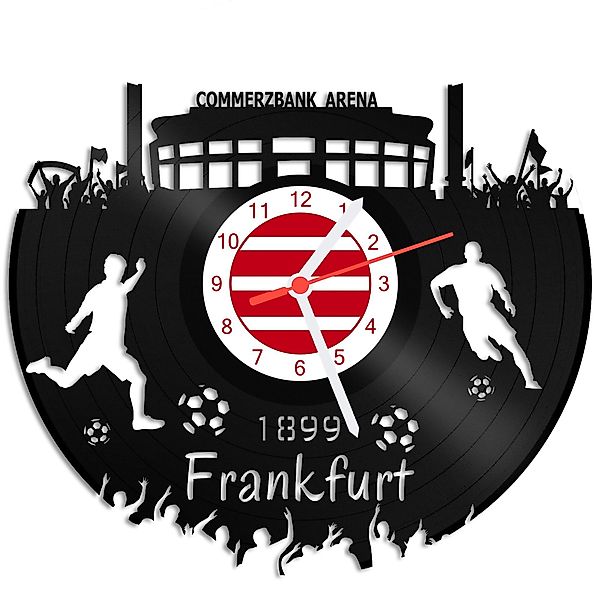 GRAVURZEILE Wanduhr Schallplattenuhr Frankfurt - 100% günstig online kaufen