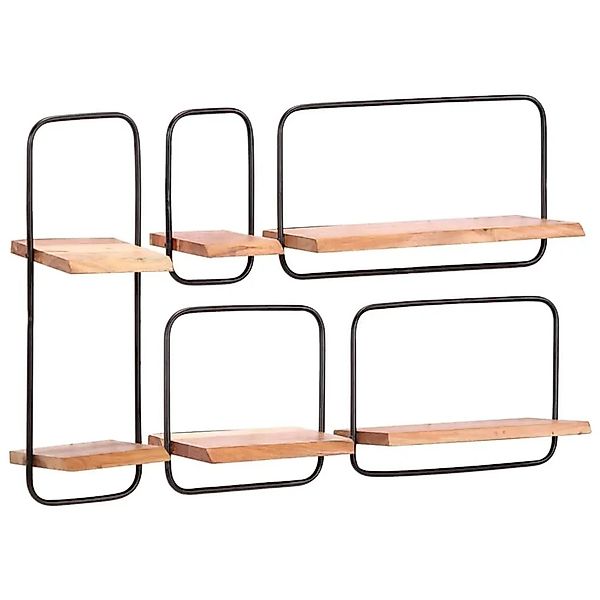 vidaXL Wandregale 5 Stk Massivholz Akazie 373634 günstig online kaufen