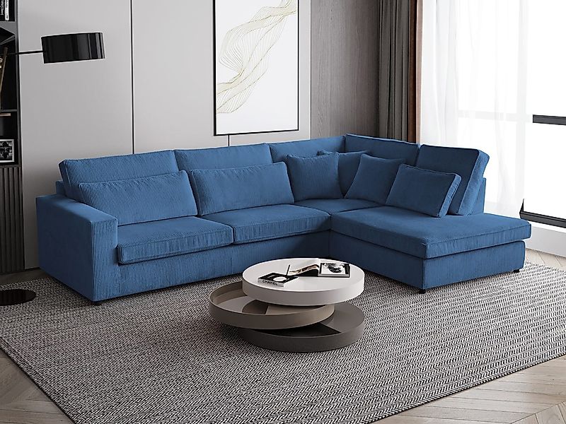 Beautysofa Ecksofa mit dekorativen Kissen PARMA, günstig online kaufen