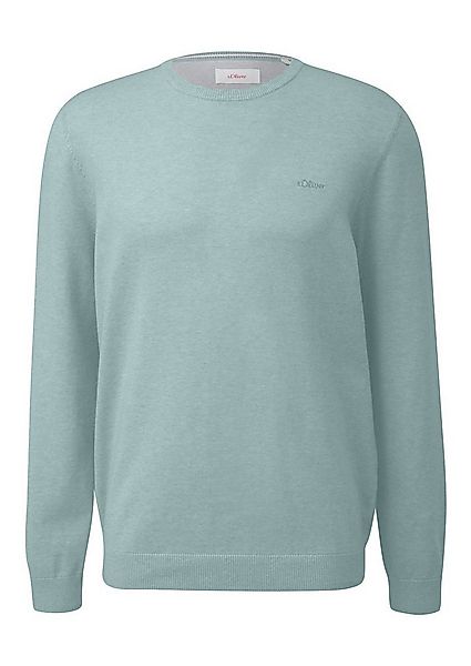 s.Oliver Rundhalspullover Pullover (1-tlg) Rundhals-Ausschnitt, langarm, Lo günstig online kaufen