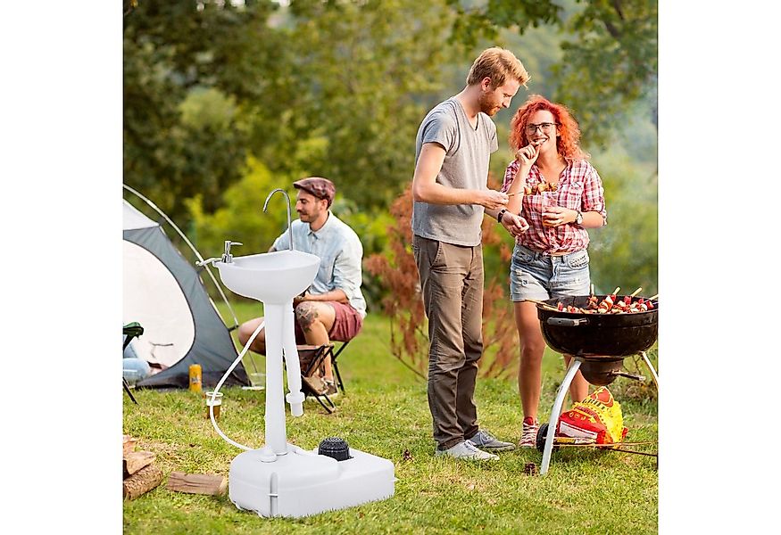 Outsunny Waschbecken mit Auffangbehälter für Abwasser (Gartenwaschbecken, 1 günstig online kaufen