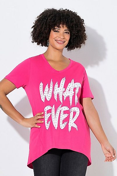 Angel of Style T-Shirt T-Shirt A-Linie Schriftzug mit Ziernieten günstig online kaufen