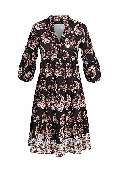 CLOUD 5IVE Shirtkleid "CLOUD 5IVE Paisley Kleid mit V-Neck und All Over Pri günstig online kaufen