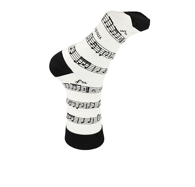 mugesh Freizeitsocken Musik Socken weiß mit Noten für Musiker günstig online kaufen