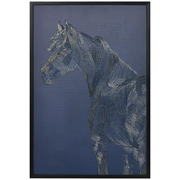 HOMCOM Wandbild Pferd Kunstdruck Leinwandbild Wanddekoration Wohnzimmer Sch günstig online kaufen