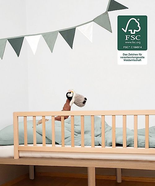 Ehrenkind Bettschutzgitter Rausfallschutz aus Buche Massivholz (Schütz vor günstig online kaufen