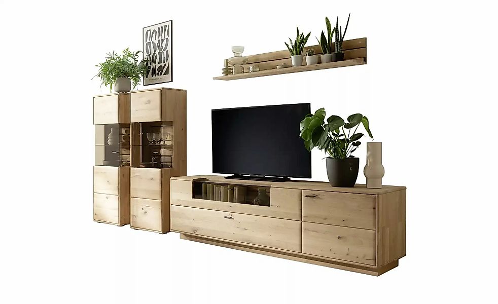 Woodford Wohnkombination  Onna ¦ holzfarben ¦ Maße (cm): B: 322 H: 180 T: 5 günstig online kaufen