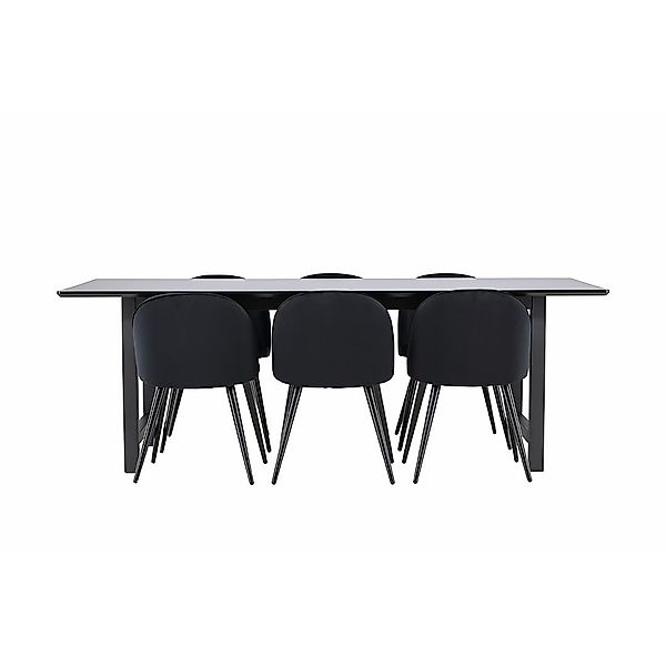 ebuy24 Essgruppe Oslo Essgruppe Esstisch 100x220cm günstig online kaufen