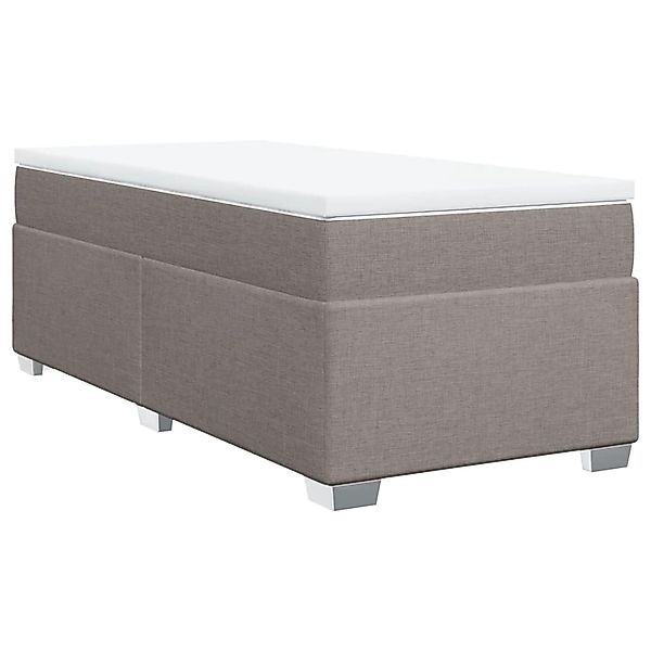 vidaXL Boxspringbett mit Matratze Taupe 90x190 cm Stoff2100954 günstig online kaufen