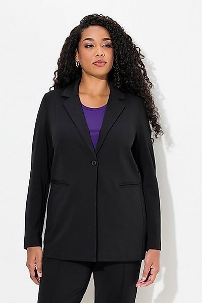 Ulla Popken Jerseyblazer Blazer Punto di Roma A-Linie Reverskragen Stretch günstig online kaufen