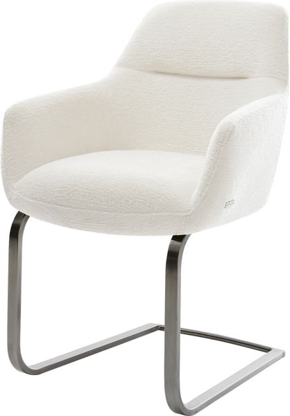 DELIFE Polsterstuhl Pejo-Flex, Freischwinger flach Graphit günstig online kaufen