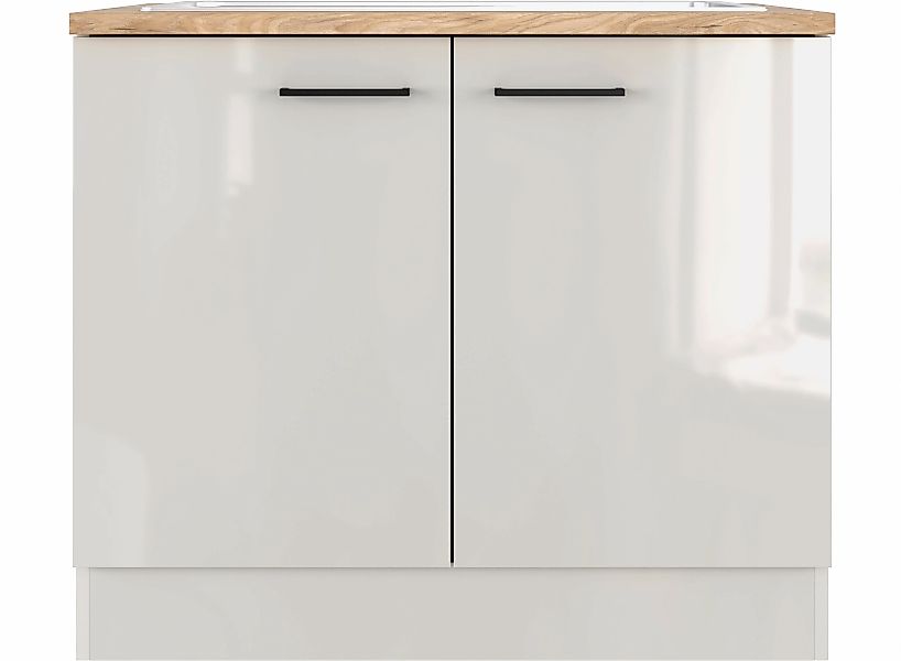 Flex-Well Spülenschrank "Lund", (B x H x T) 100 x 85 x 60 cm, individuell k günstig online kaufen