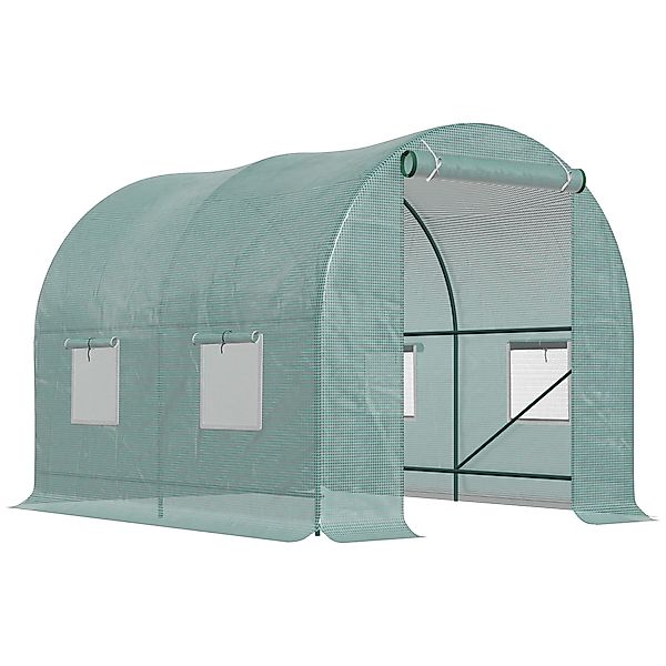 Outsunny Foliengewächshaus Tomatengewächshaus Treibhaus Folientunnel Frühbe günstig online kaufen