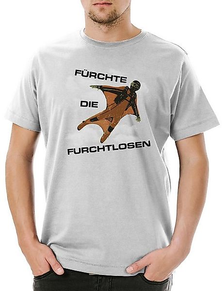 Urban Backwoods Print-Shirt Fürchte Die Furchtlosen Herren T-Shirt Action F günstig online kaufen