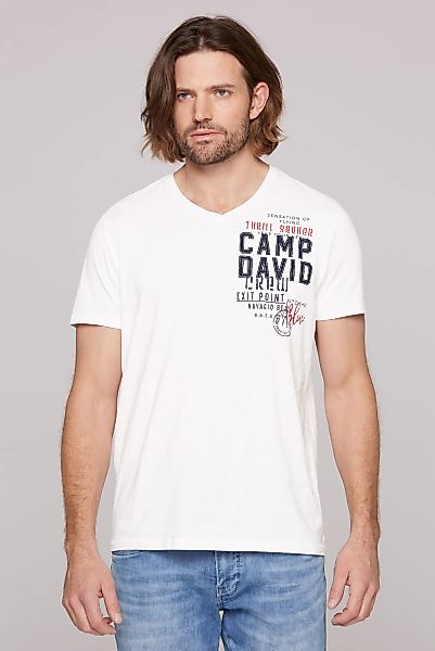 CAMP DAVID V-Shirt, mit maskulinem V-Ausschnitt günstig online kaufen