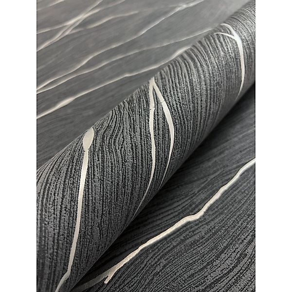 Newroom Vliestapete Priamo Schwarz Marmor Modern Strukturiert FSC® günstig online kaufen