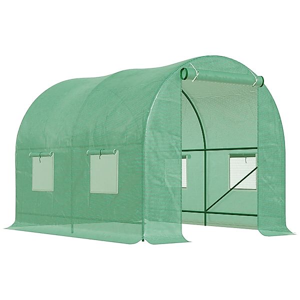 Outsunny Foliengewächshaus Tomatengewächshaus Treibhaus Folientunnel Frühbe günstig online kaufen