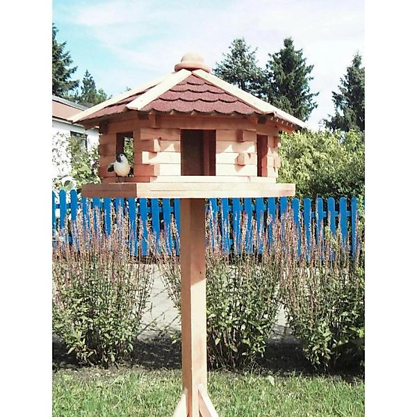 Promadino Vogelhaus Knusperhäuschen mit Fußkreuzständer 143,5 cm x 57 cm x günstig online kaufen