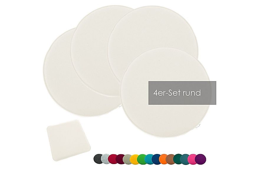 heimtexland Sitzkissen Filz Sitzauflage Stuhlkissen Bankkissen abwaschbar, günstig online kaufen