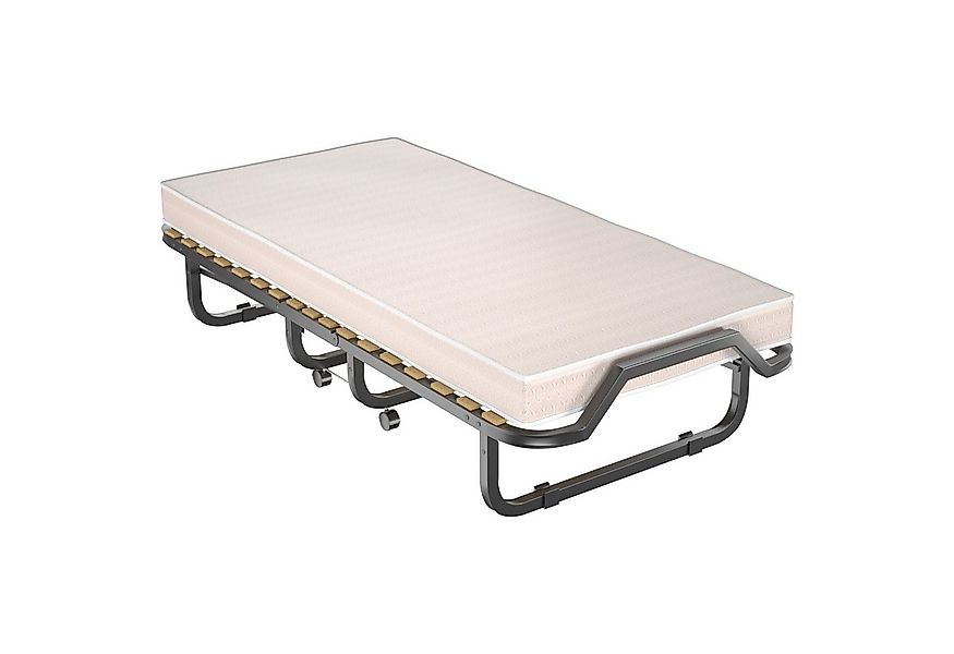 KOMFOTTEU Gästebett Einzelbett klappbar, 4 Universalrollen, 90×200 cm günstig online kaufen