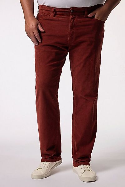 Men Plus Chinohose Cordhose Bauchfit 5-Pocket Straight Fit günstig online kaufen