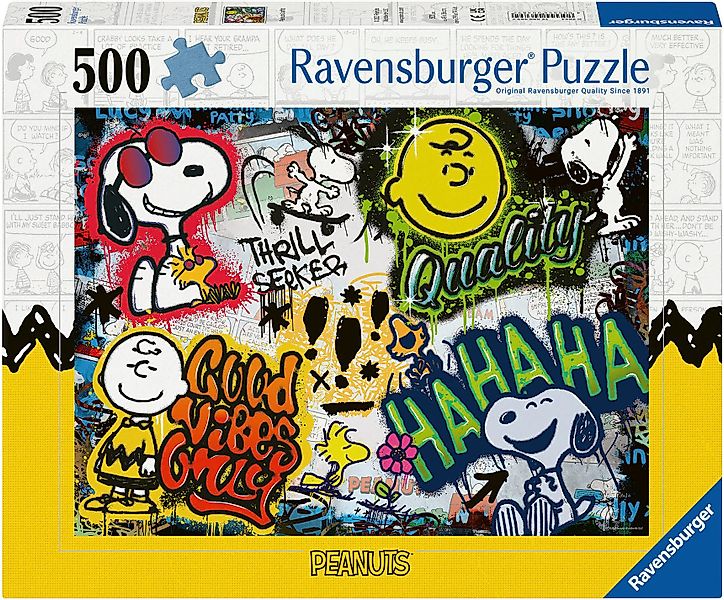 Ravensburger Puzzle Peanuts Graffiti, 500 Puzzleteile, günstig online kaufen