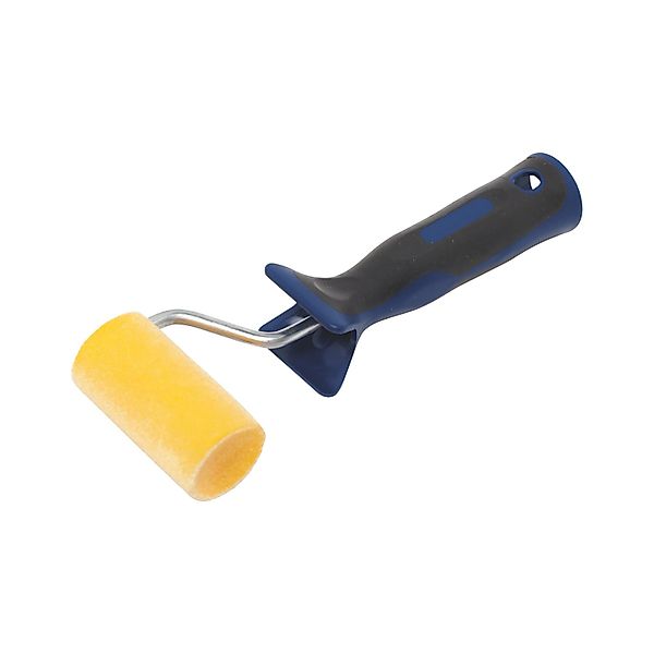 LUX-TOOLS Flock-Roller 2K-Softgriff Schwarz-Blau 7 cm günstig online kaufen
