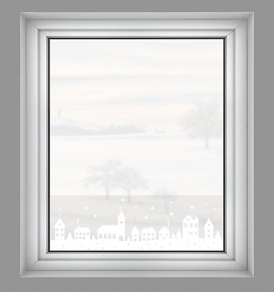 GARDINIA Fensterfolie "Statische Deko-Folie X-Mas Stadt halbtransparent 20 günstig online kaufen