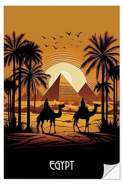 Posterlounge Wandfolie Durro Art, Reiseplakat Ägypten, günstig online kaufen