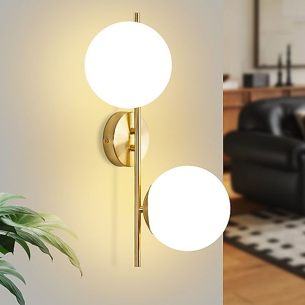 ZMH Wandleuchte Innen Modern Gold Wandlampe günstig online kaufen