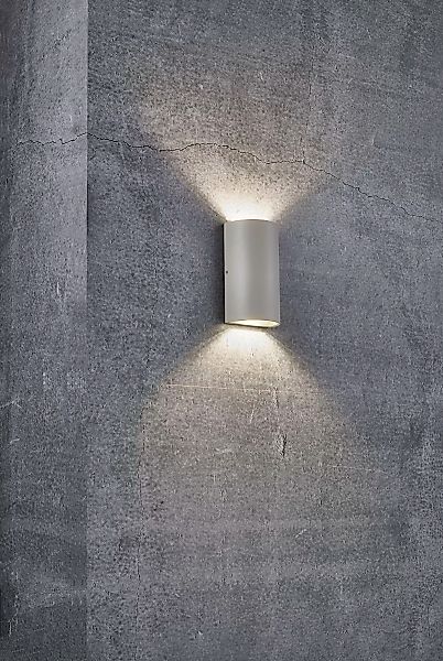LED Wandleuchte Rold Round in Sandfarbig 2x 2,5W 375lm IP44 günstig online kaufen