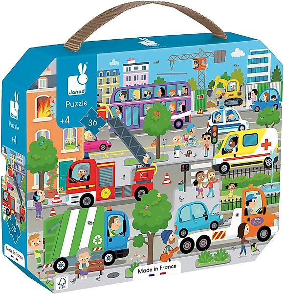 Janod Puzzle City, 36 Puzzleteile, FSC®- günstig online kaufen