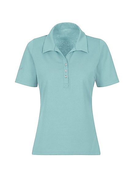 Trigema Poloshirt "TRIGEMA Poloshirt aus Baumwolle mit Kristallsteinen", (1 günstig online kaufen