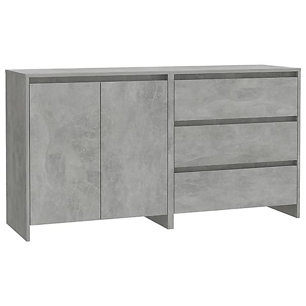 vidaXL 2-Tlg Sideboard Betongrau Holzwerkstoff 3098060 günstig online kaufen