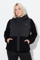 Ulla Popken Sweatjacke Fleecejacke Stepp Kapuze günstig online kaufen