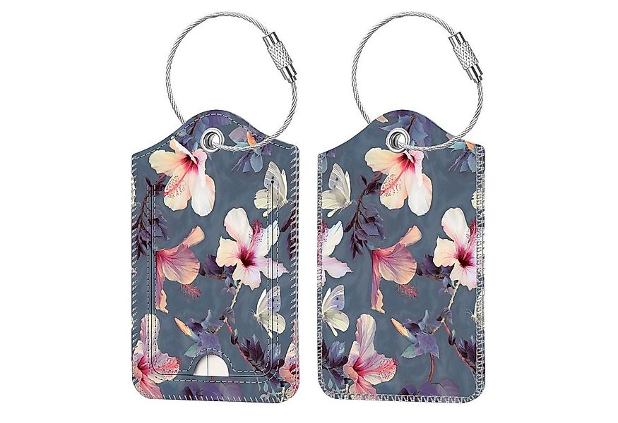 Fintie Gepäckanhänger Kofferanhänger mit Adressschild, Kunstleder Gepäckanh günstig online kaufen