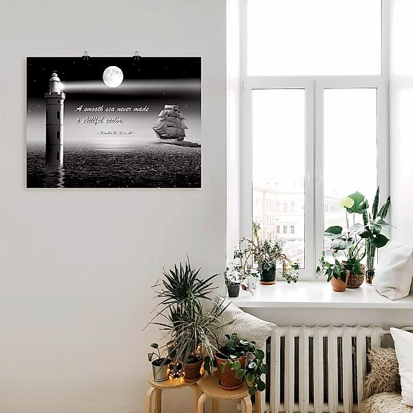 Artland Wandbild "Ein ruhiges Meer Seemann", Boote & Schiffe, (1 St.), als günstig online kaufen