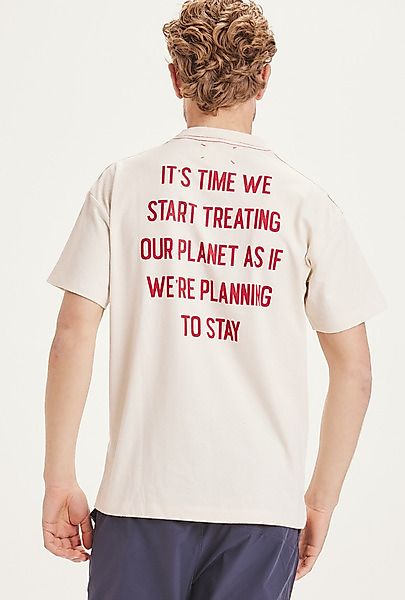 Oversized T-shirt - Reborn Aspen Back Printed Tee - Aus Recyceltem Polyeste günstig online kaufen