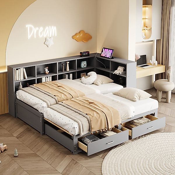 Flieks Daybett, Kinderbett Tagesbett 90/180x190cm mit günstig online kaufen