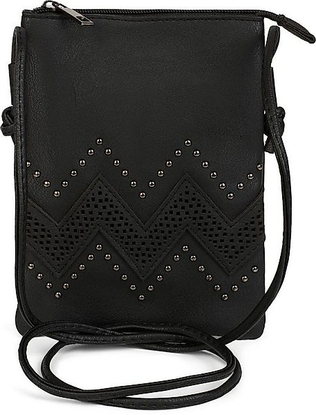 styleBREAKER Mini Bag Mini Umhängetasche mit ZickZack Cutout und Nieten (1- günstig online kaufen