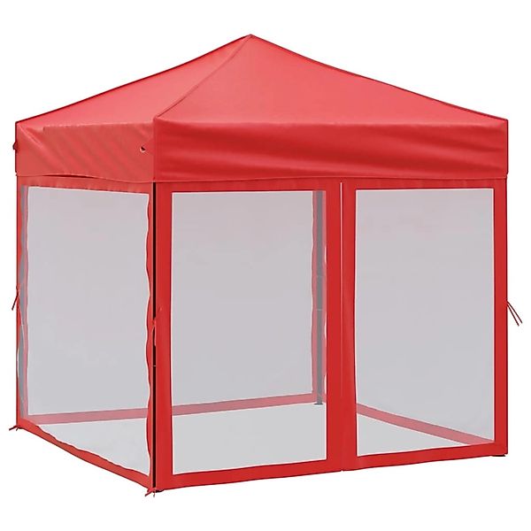 vidaXL Partyzelt Faltbar mit Seitenwänden Rot 2x2 m günstig online kaufen