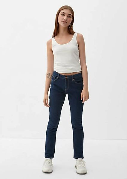 QS 5-Pocket-Jeans Jeans Catie / Slim Fit / Mid Rise / Slim Leg günstig online kaufen