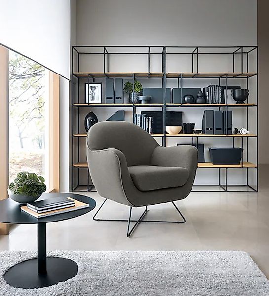 TRENDMANUFAKTUR Sessel »Evora, Loungesessel, Designsessel«, in zeitlosem St günstig online kaufen