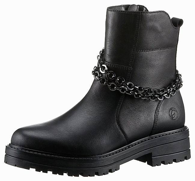 Remonte Elisabeth Hurley-Collection Stiefelette, Blockabsatz, Bikerboots, günstig online kaufen
